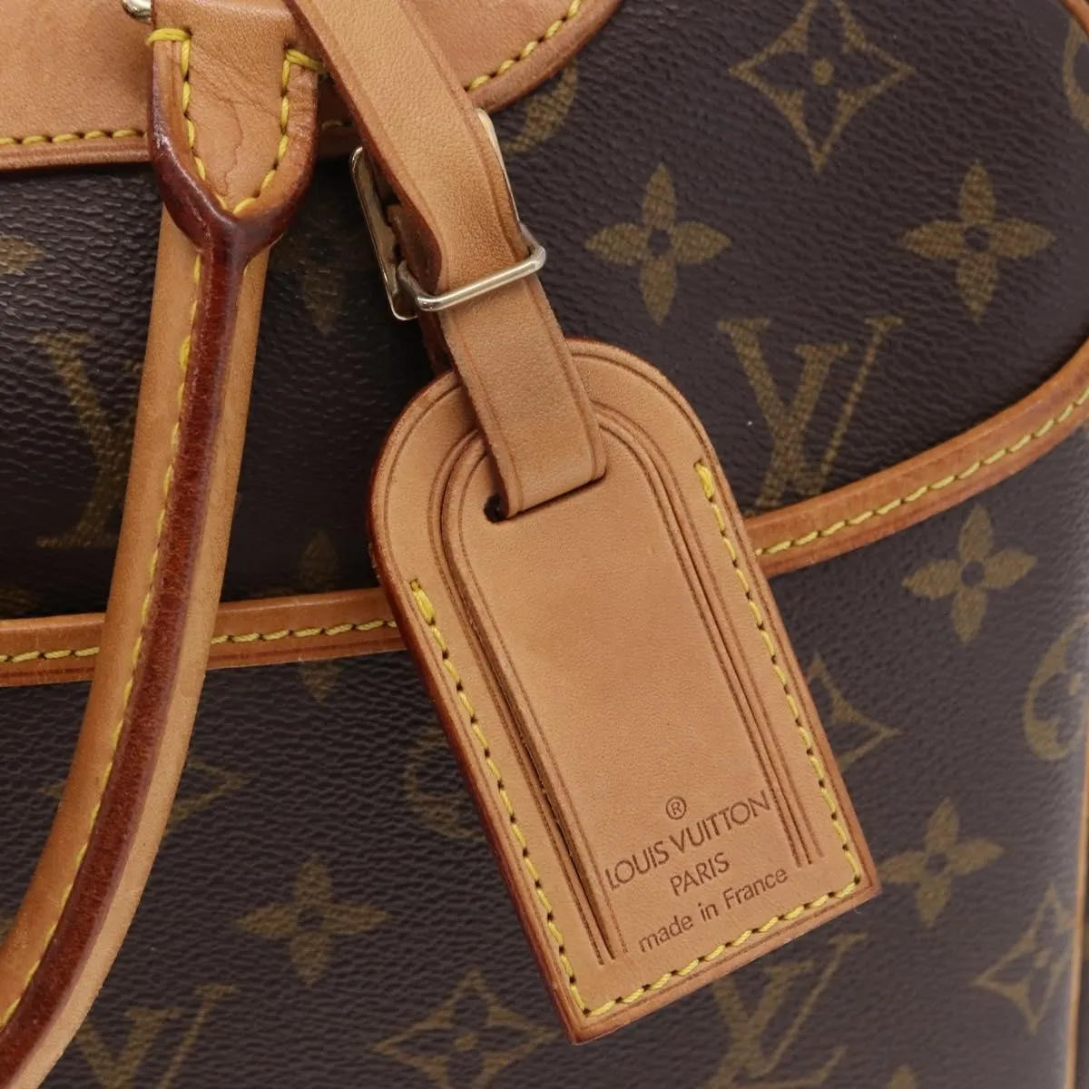 Louis Vuitton Deauville Monogram Brown Canvas Handbag (Pre-Owned)