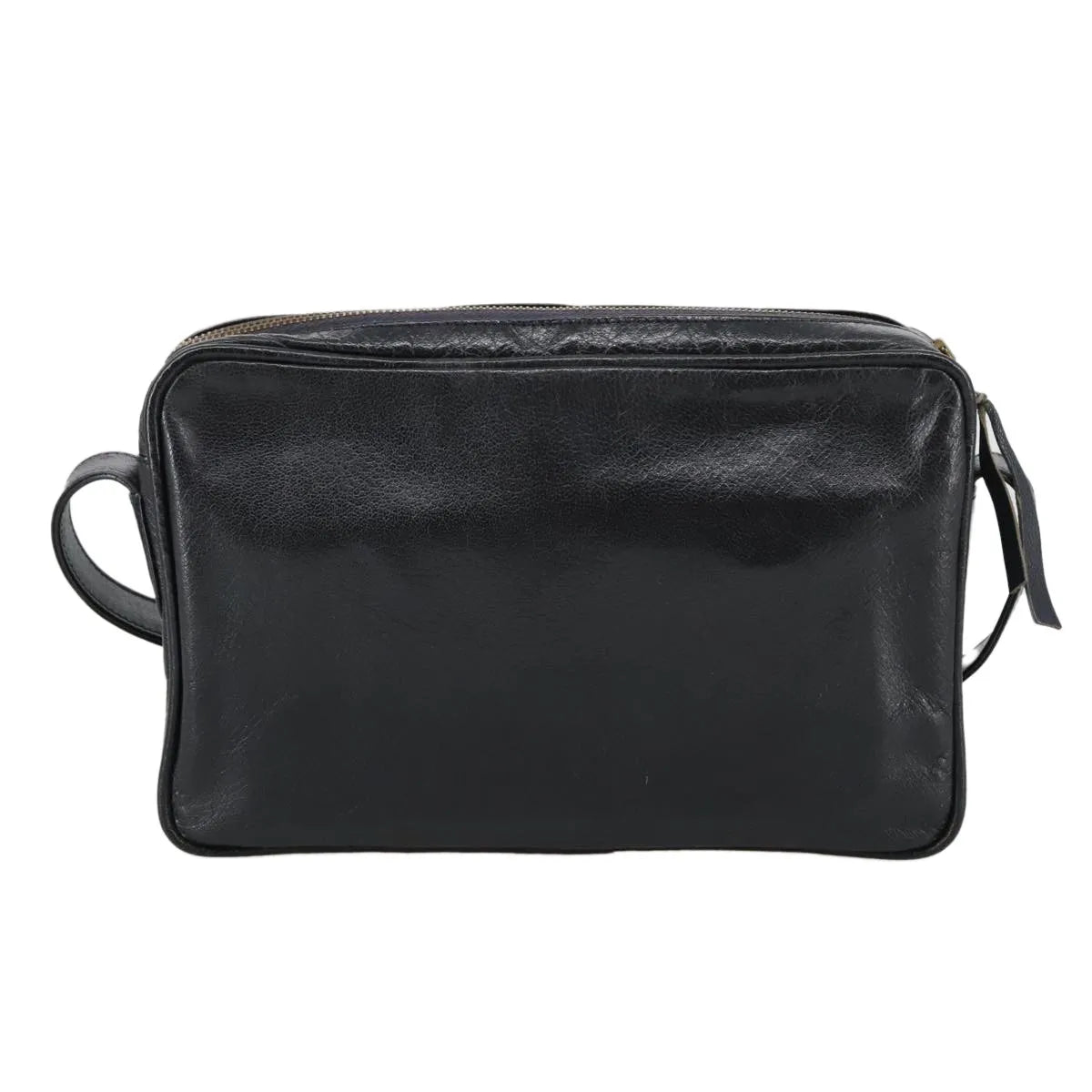 Celine Vintage Leather Black Leather Shoulder Bag Bag (Pre-Owned)