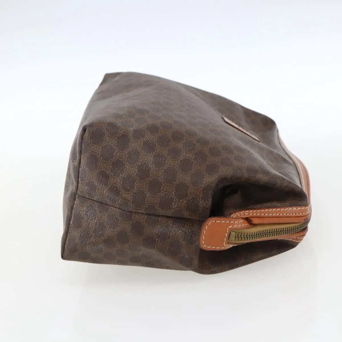 Celine Macadam Pochette Canvas Brown Canvas Clutche & Pouche Bag (Pre-Owned)
