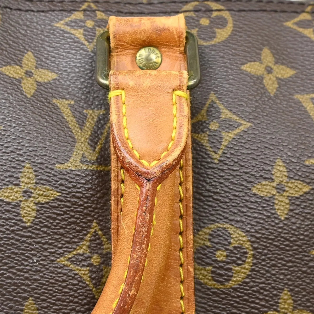 Louis Vuitton Keepall Bandouliere Monogram Canvas Brown Canvas Travel Bag Bag (Pre-Owned)