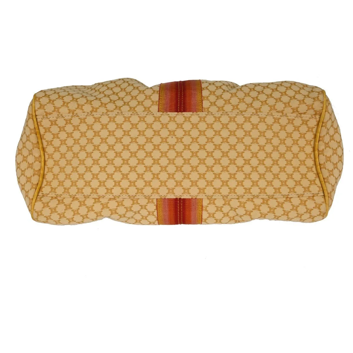 Celine Handbag Canvas Yellow Canvas Handbag (Pre-Owned)