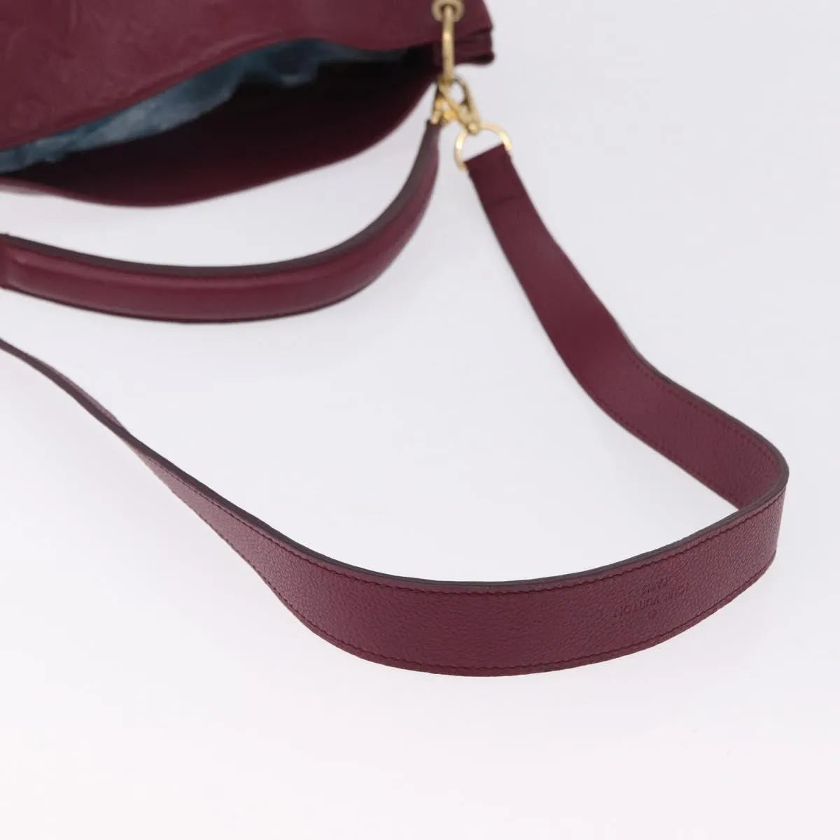 Louis Vuitton Metis Hobo Monogram Empreinte Leather Burgundy Leather Handbag (Pre-Owned)