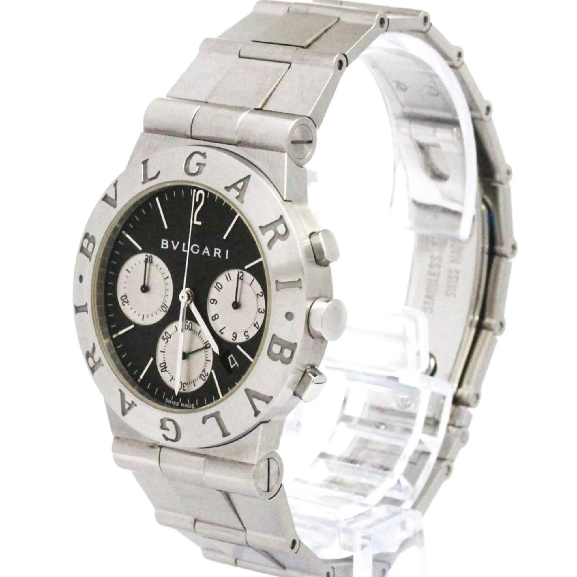 Bvlgari Diagono Chronograph Quartz Stainless Steel Watch (Pre-Owned)