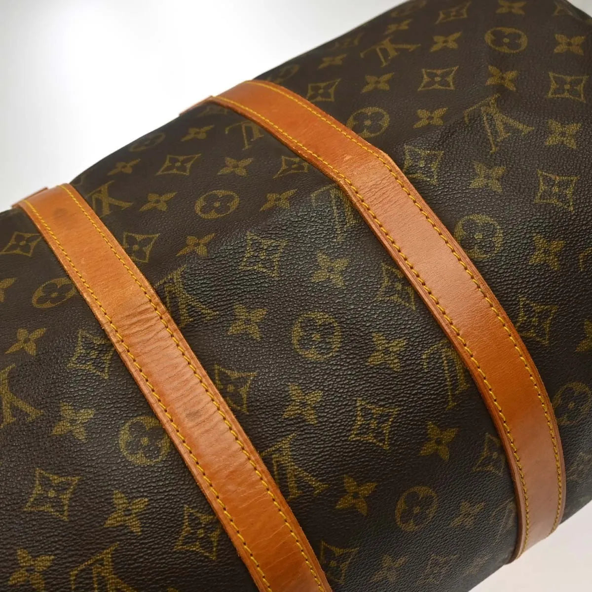 Louis Vuitton Keepall Monogram Canvas Brown Canvas Travel Bag Bag (Pre-Owned)