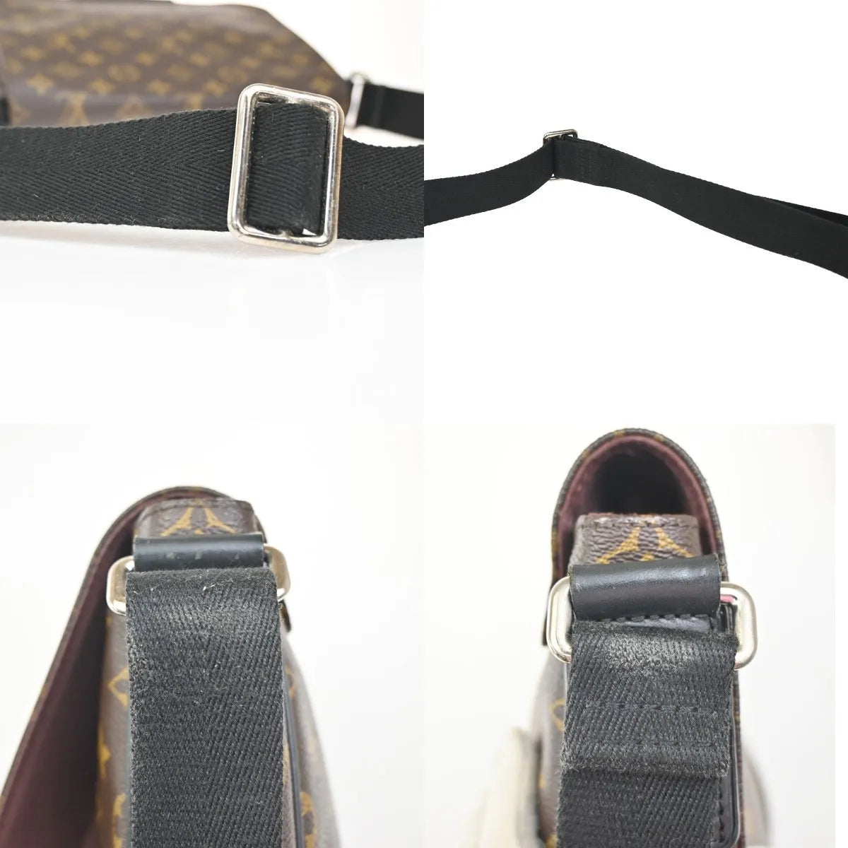 Louis Vuitton District Messenger Bag Macassar Monogram Canvas Brown Canvas Shoulder Bag Bag (Pre-Owned)