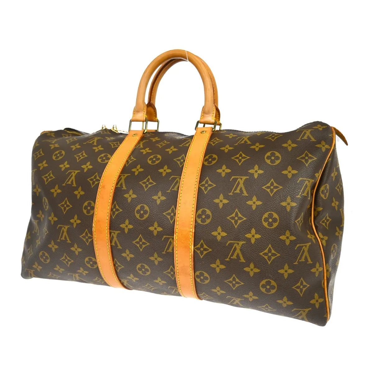 Louis Vuitton Keepall Monogram Canvas Brown Canvas Travel Bag Bag (Pre-Owned)