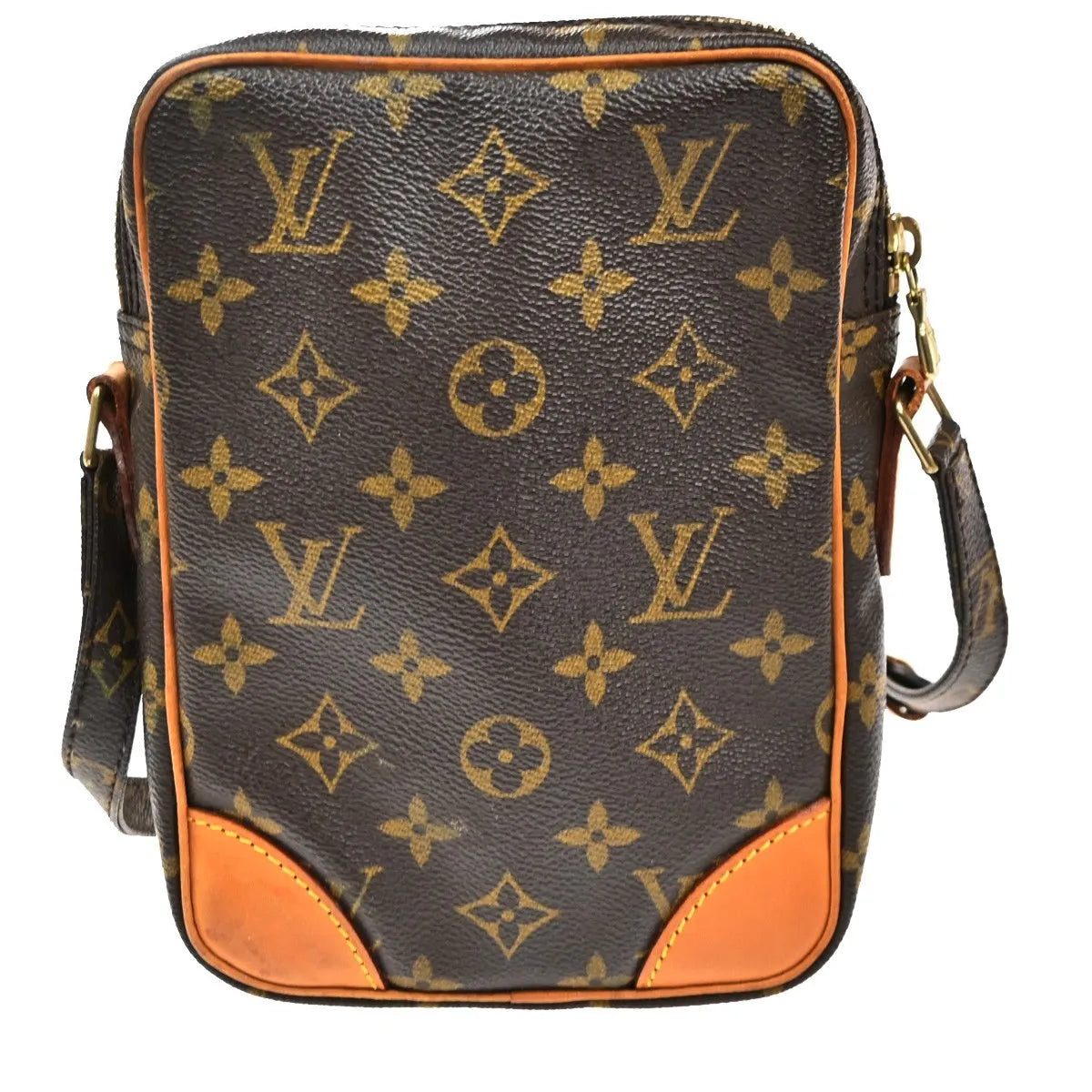 Louis Vuitton Danube Monogram Canvas Brown Canvas Shoulder Bag Bag (Pre-Owned)
