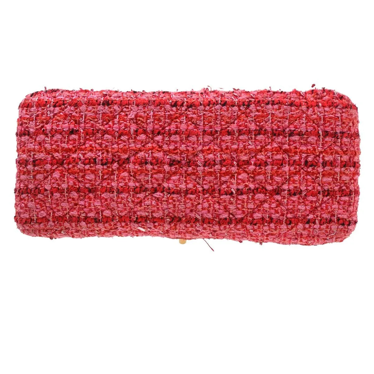 Chanel Square Reissue 2.55 Flap Quilted Tweed Pink Tweed Crossbody Bag Bag (Pre-Owned)