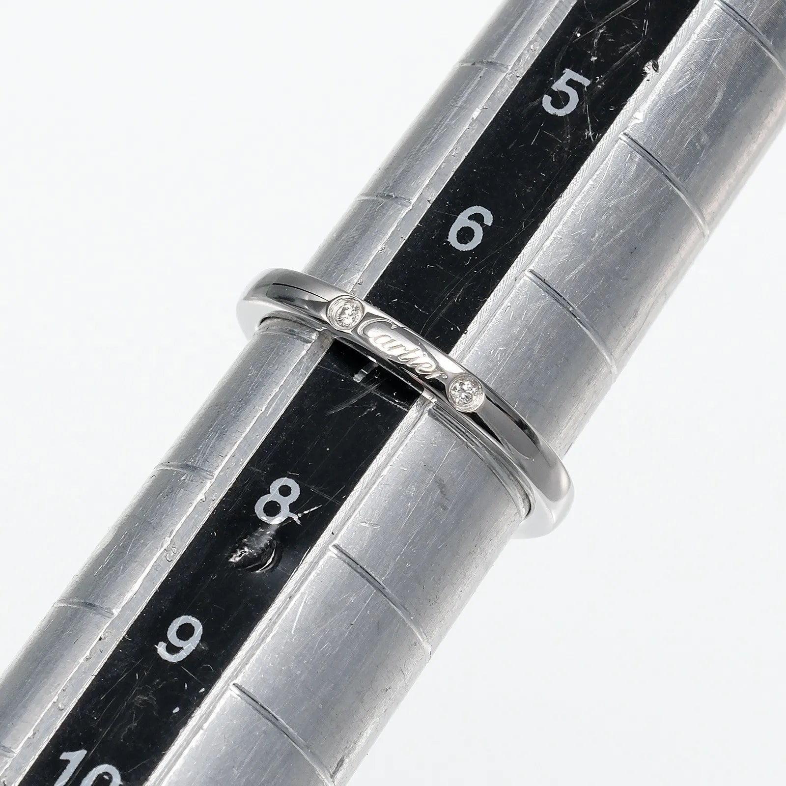 Cartier Ballerine Platinum With Diamond Silver Platinum Ring Jewelry (Pre-Owned)