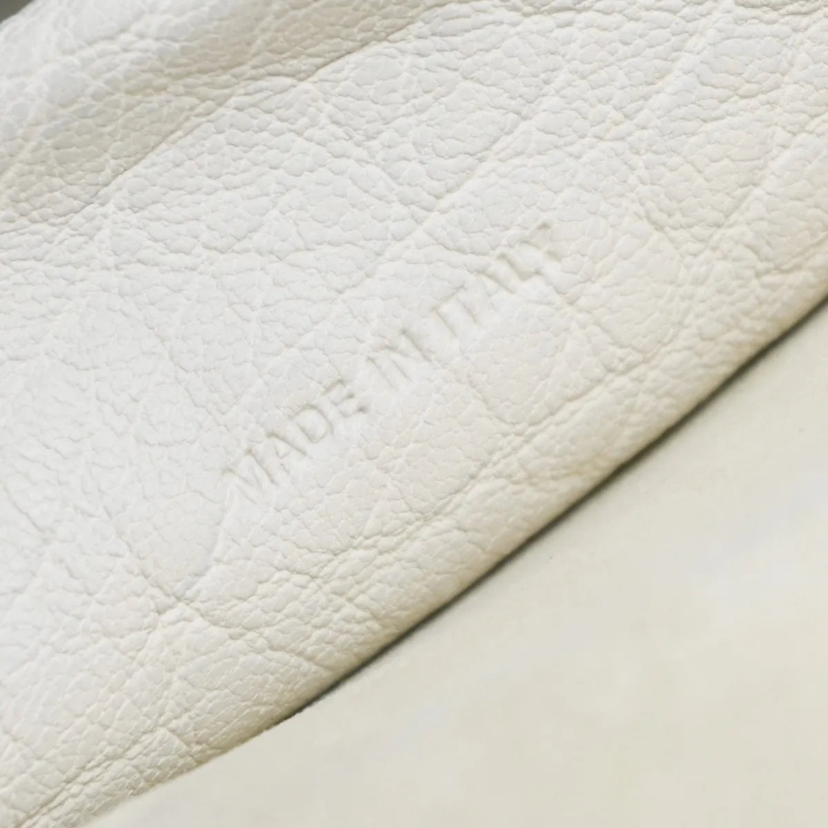 Christian Dior J'adior Flap Canyon Grained Lambskin With Mosaic Detail White Leather Shoulder Bag Bag (Pre-Owned)
