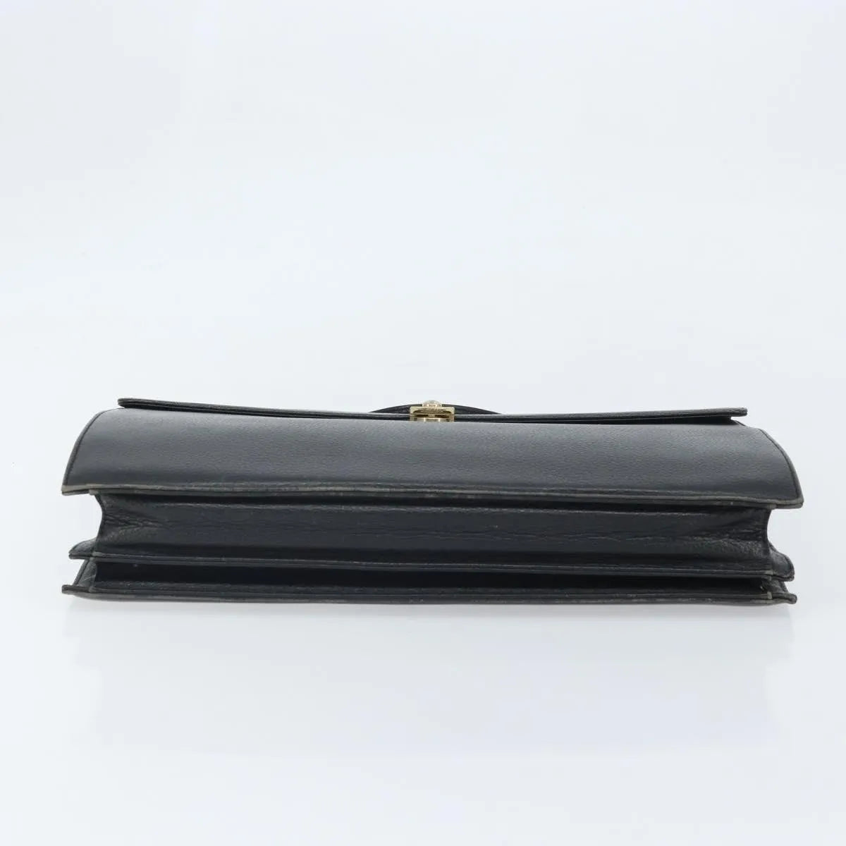 Burberry Vintage Leather Black Leather Briefcase Bag (Pre-Owned)
