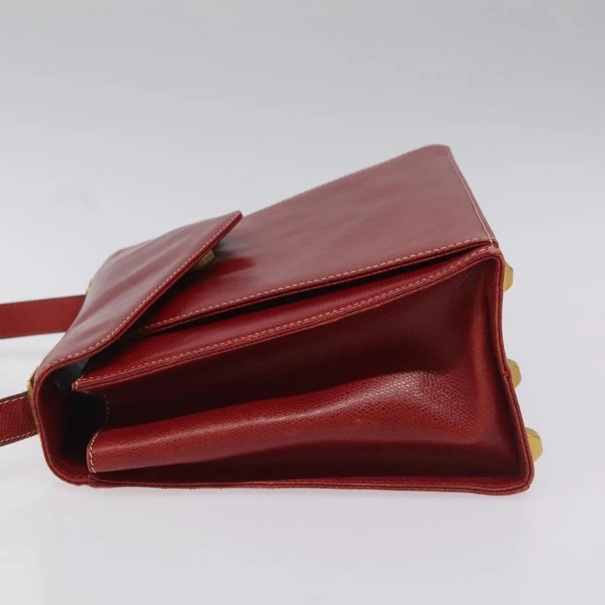 Salvatore Ferragamo Vintage Leather Red Leather Shoulder Bag Bag (Pre-Owned)