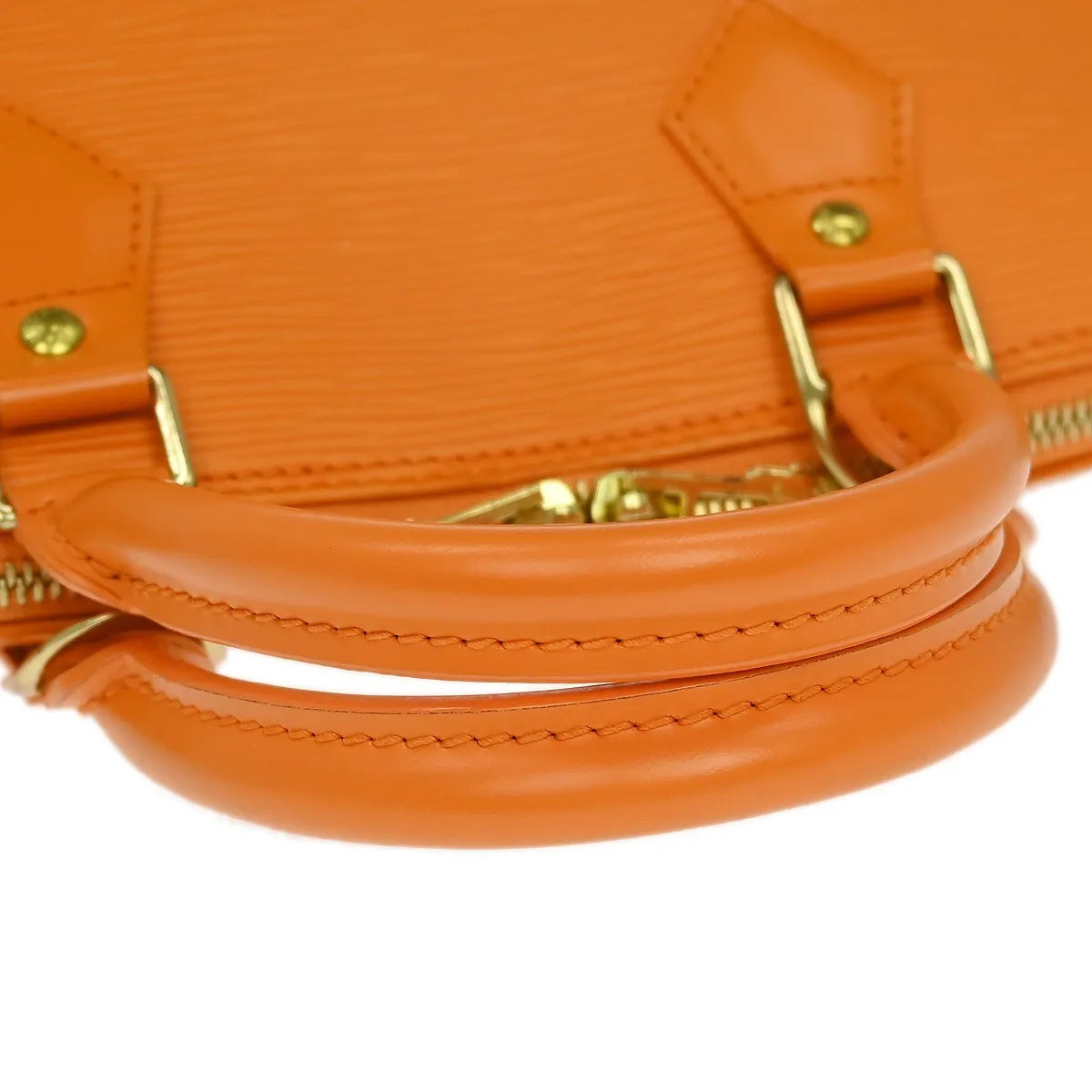 Louis Vuitton Alma Epi Leather Orange Leather Handbag (Pre-Owned)