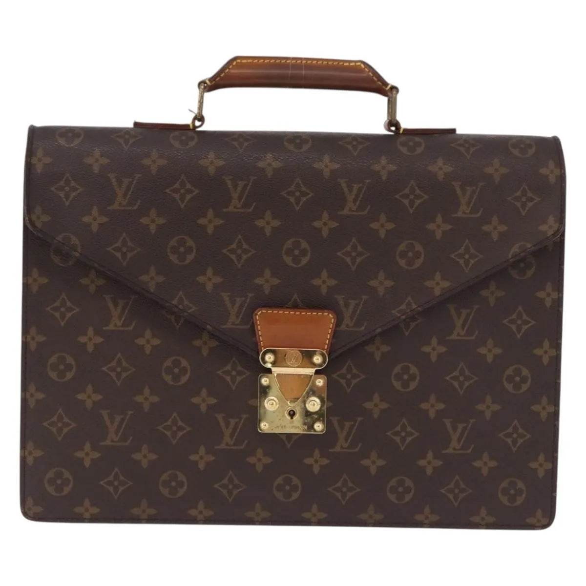 Louis Vuitton Serviette Conseiller Monogram Canvas Brown Canvas Briefcase Bag (Pre-Owned)