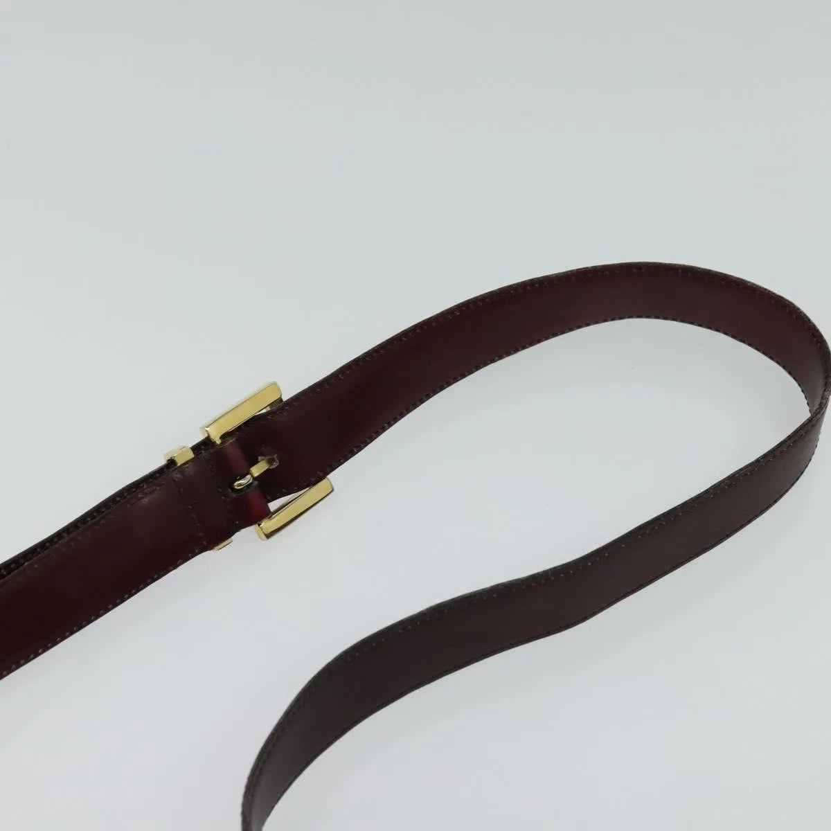 Bally Vintage Leather Burgundy Leather Shoulder Bag Bag (Pre-Owned)