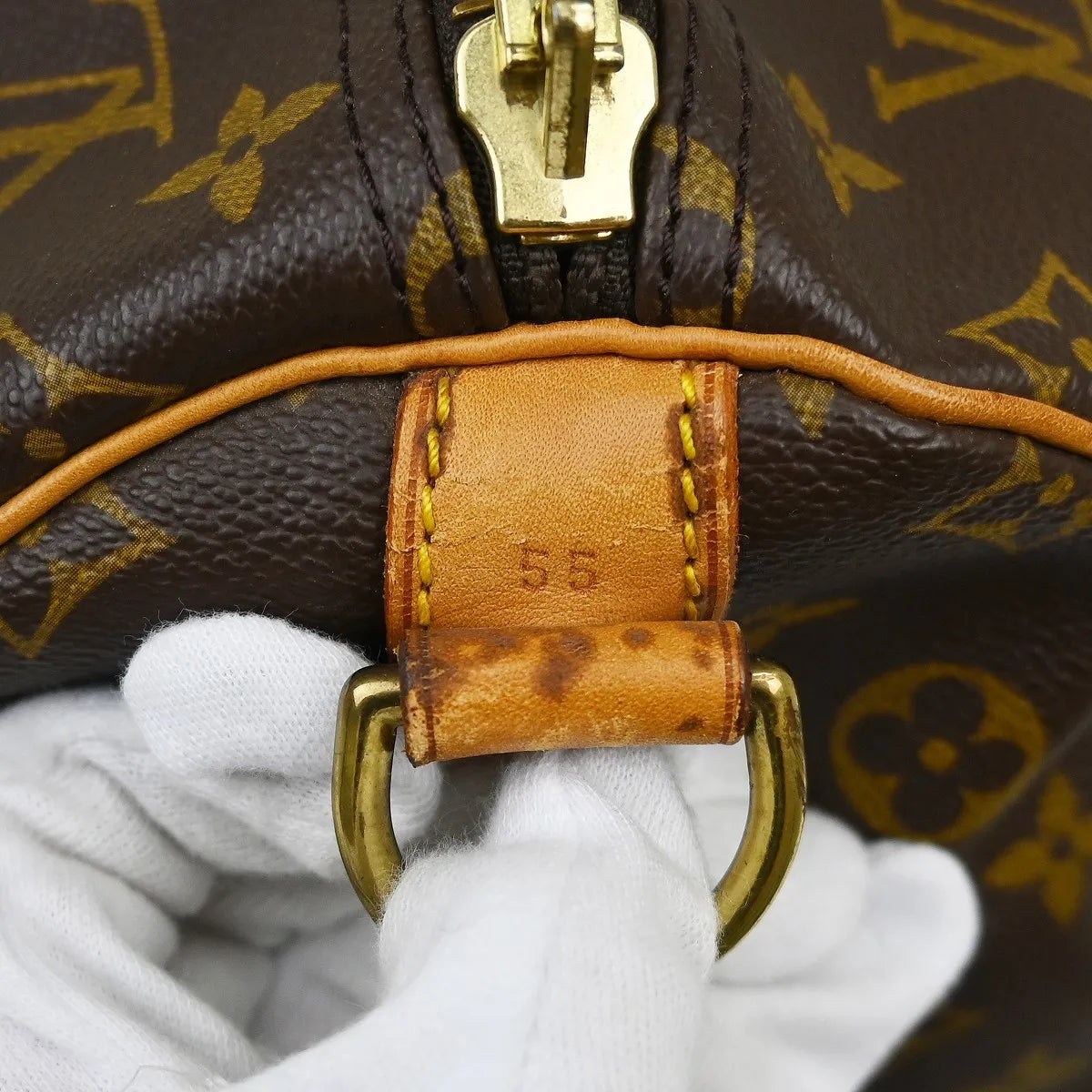 Louis Vuitton Keepall Bandouliere Monogram Canvas Brown Canvas Travel Bag Bag (Pre-Owned)