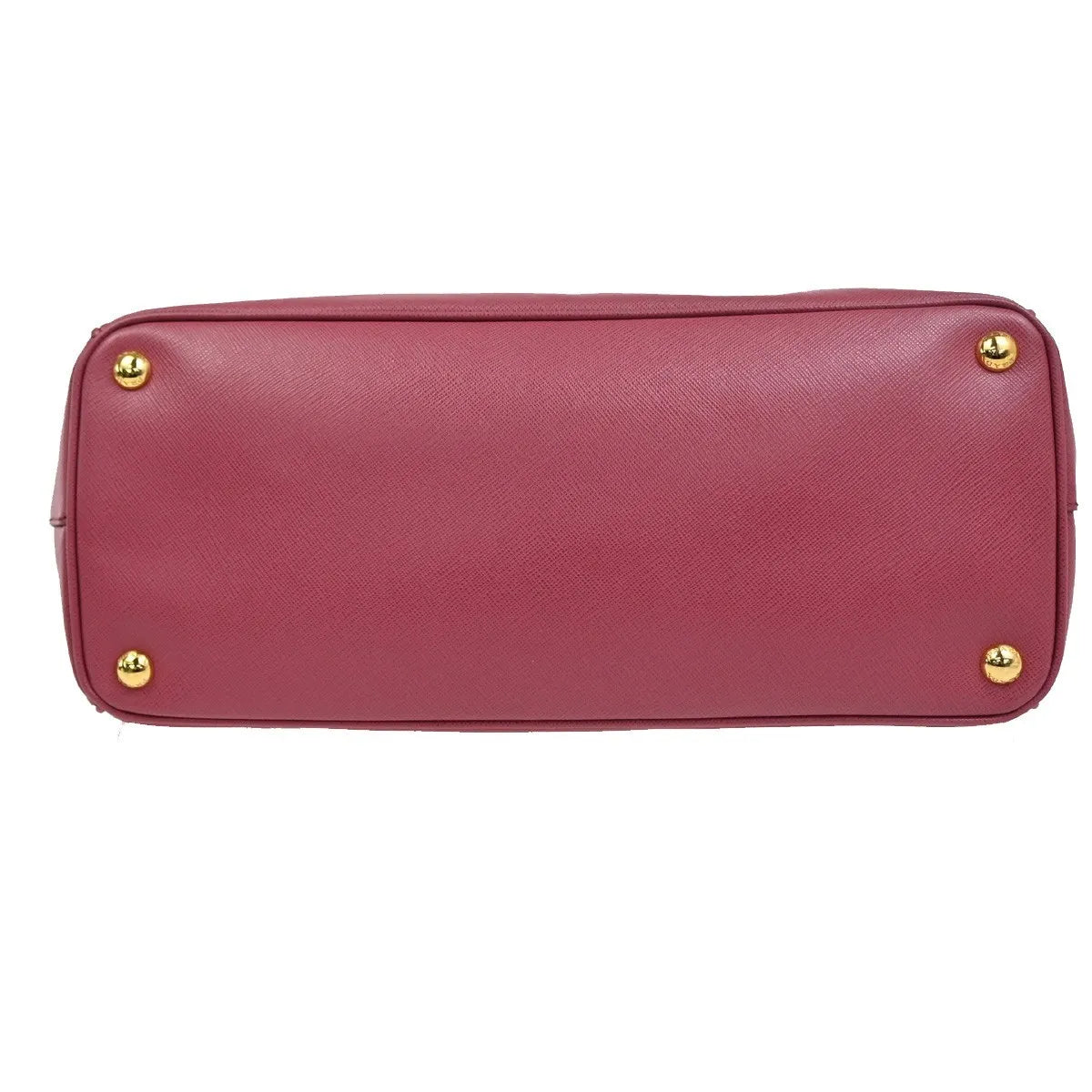 Prada Lux Open Tote Saffiano Leather Pink Leather Tote Bag Bag (Pre-Owned)
