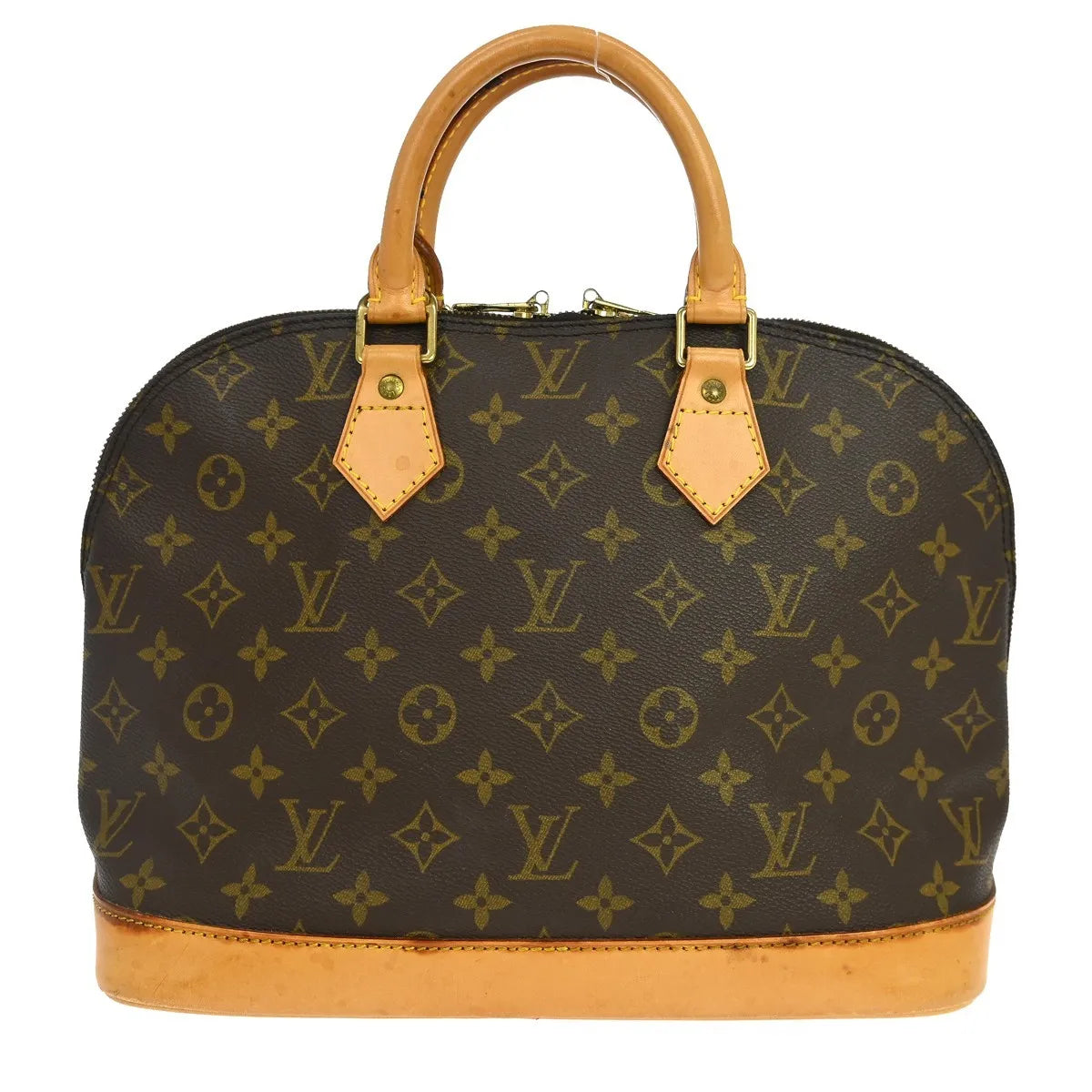 Louis Vuitton Alma Monogram Brown Canvas Handbag (Pre-Owned)