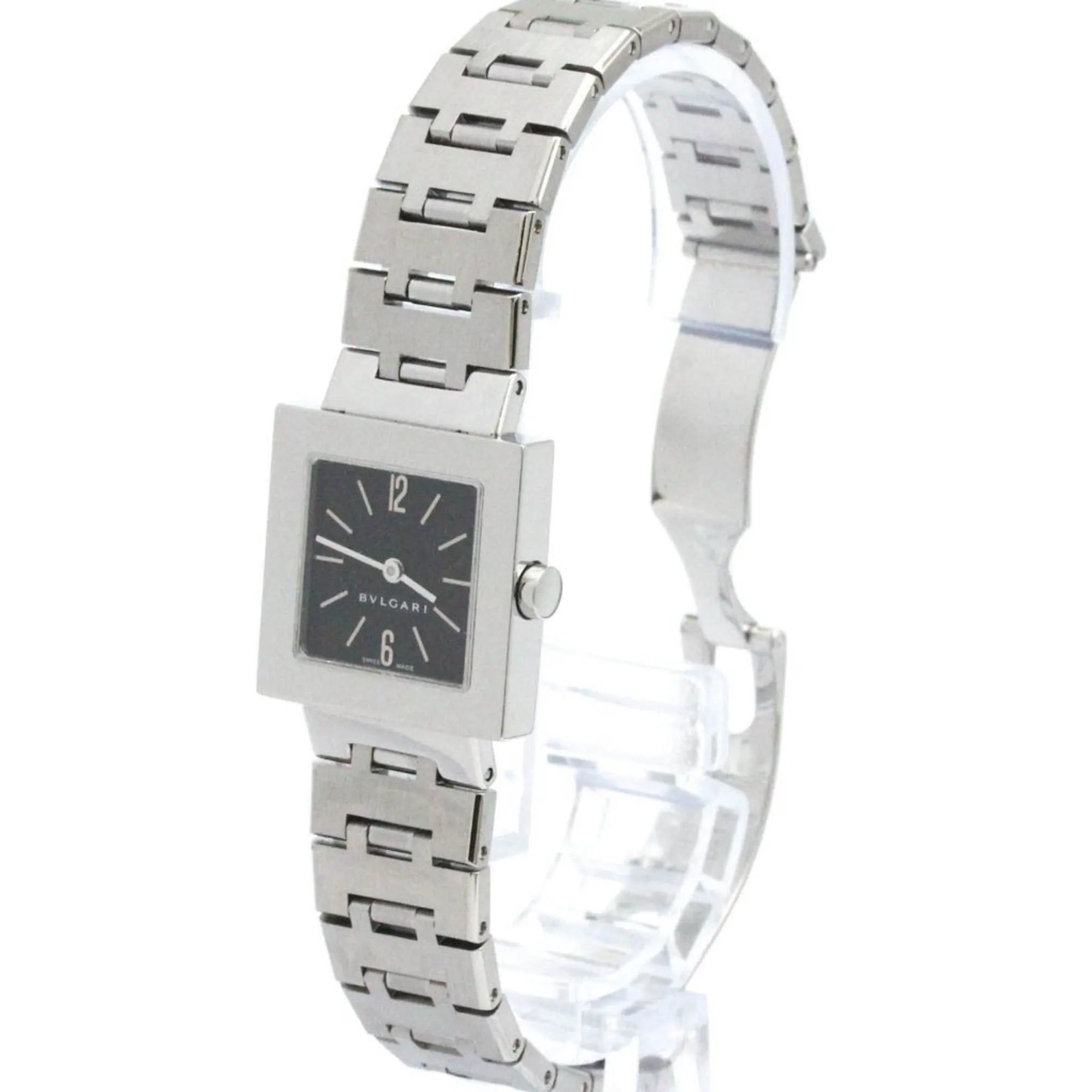 Bvlgari Quadrato Quartz Stainless Steel Watch (Pre-Owned)