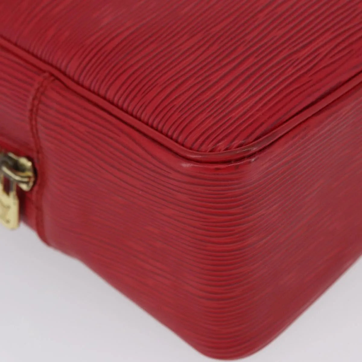 Louis Vuitton Trousse Toiletry Monogram Canvas Red Leather Clutche & Pouche Bag (Pre-Owned)