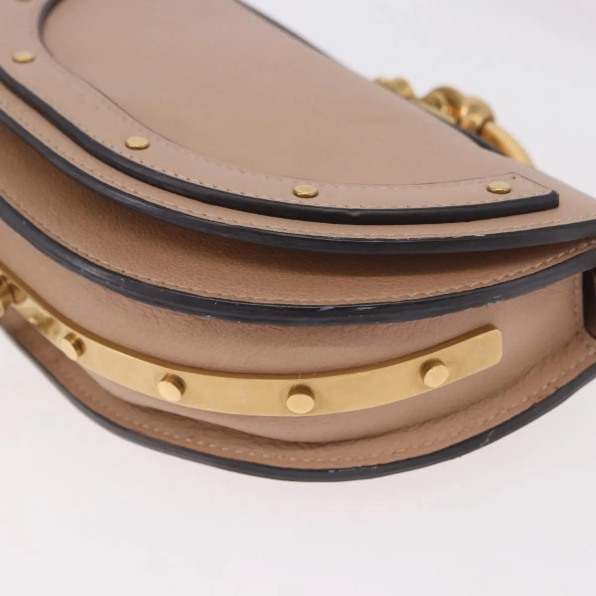 Chloe Nile Minaudière Leather Pink Leather Handbag (Pre-Owned)