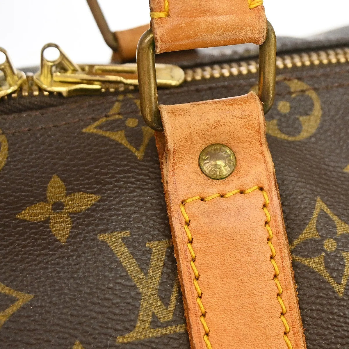 Louis Vuitton Keepall Monogram Canvas Brown Canvas Travel Bag Bag (Pre-Owned)
