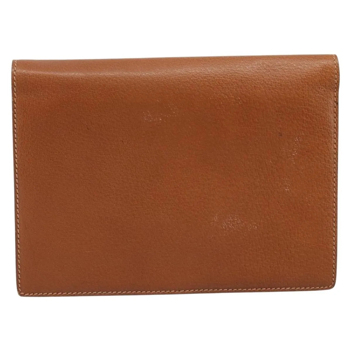 Gucci Vintage Clutch Leather Brown Leather Clutche & Pouche Bag (Pre-Owned)
