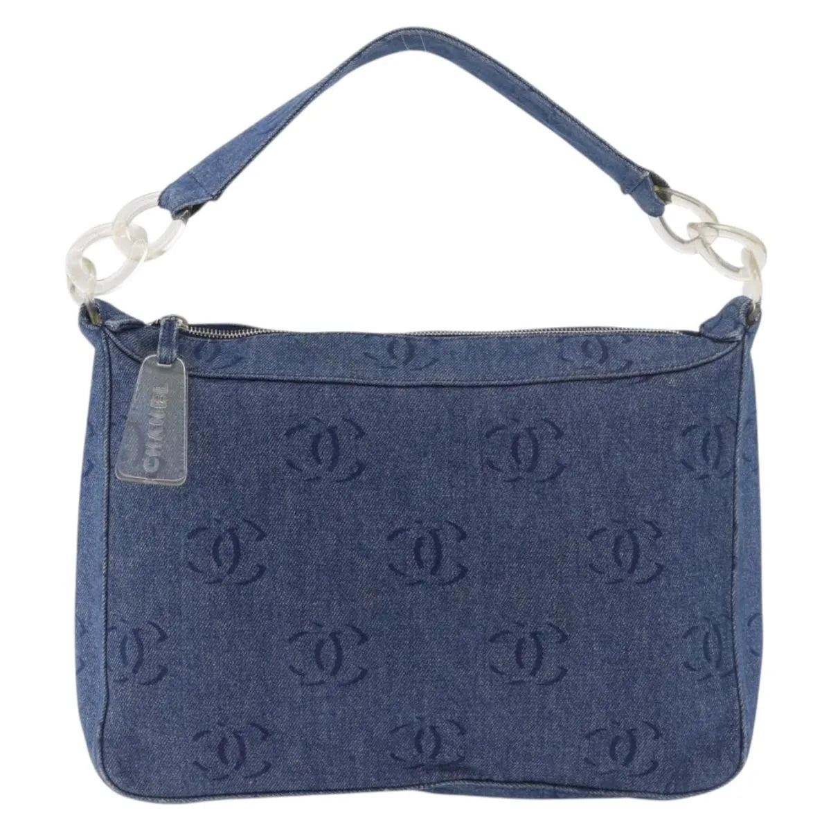 Chanel Cc Shoulder Bag Denim Blue Denim_Jeans Shoulder Bag Bag (Pre-Owned)