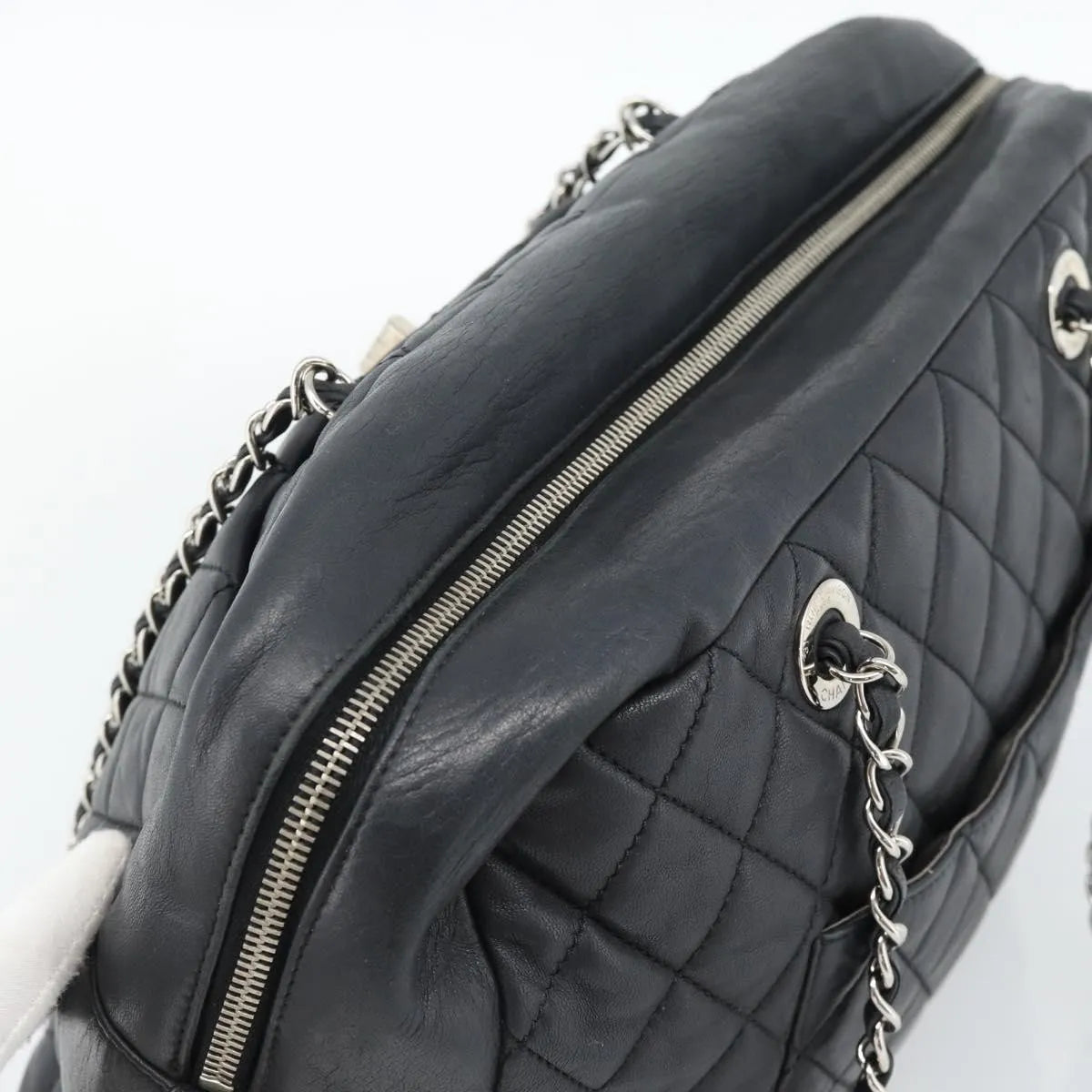 Chanel Reissue 2.55 Tote Quilted Calfskin Black Leather Handbag (Pre-Owned)