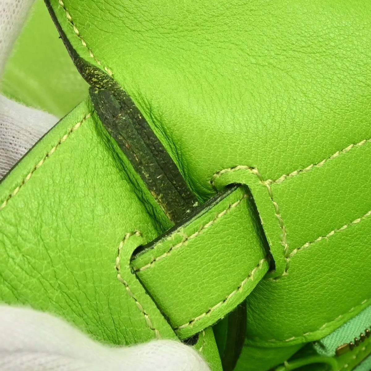 Hermes Kelly Sellier Gullliver Green Calfskin Handbag (Pre-Owned)