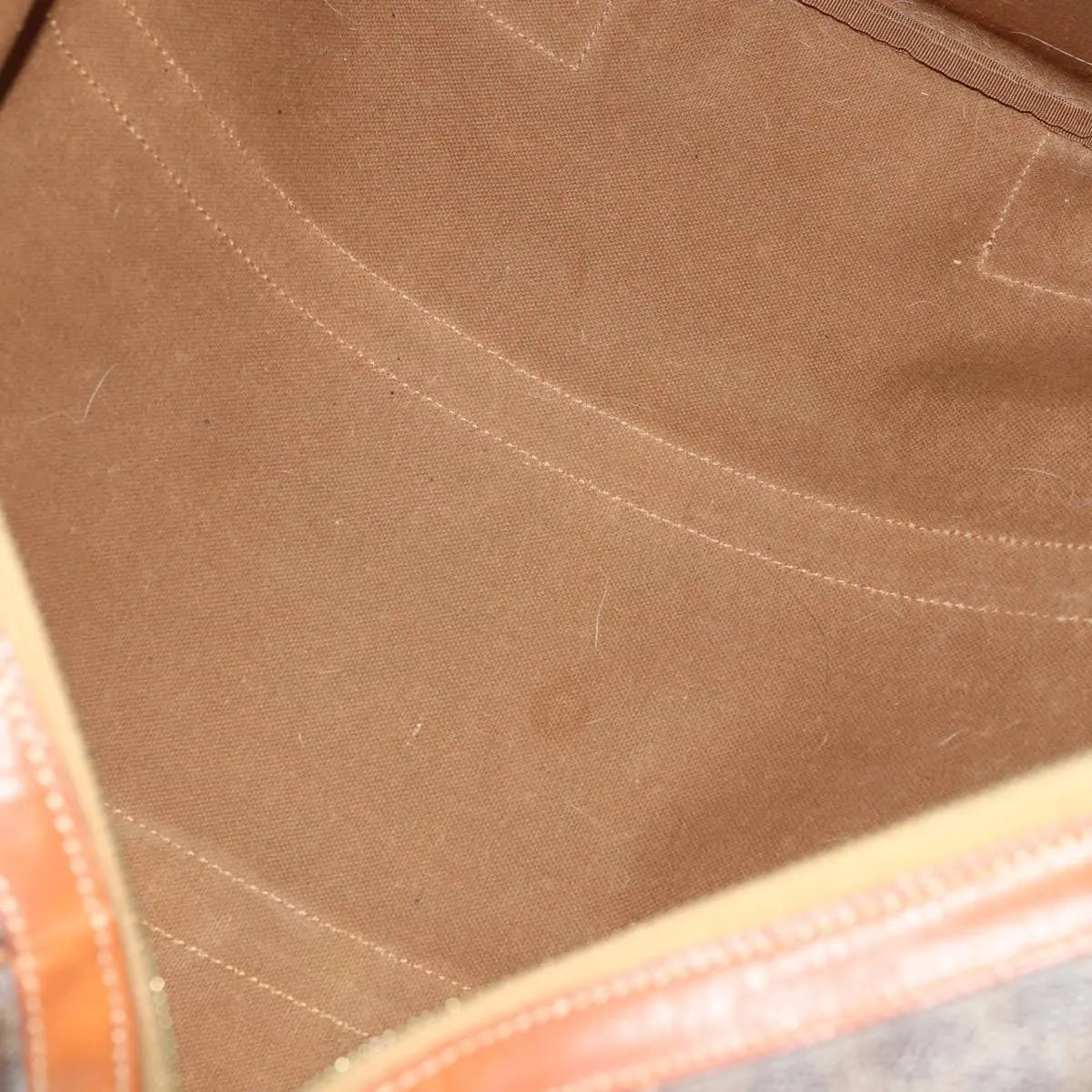 Celine Vintage Duffle Macadam Coated Canvas Brown Canvas Travel Bag Bag (Pre-Owned)
