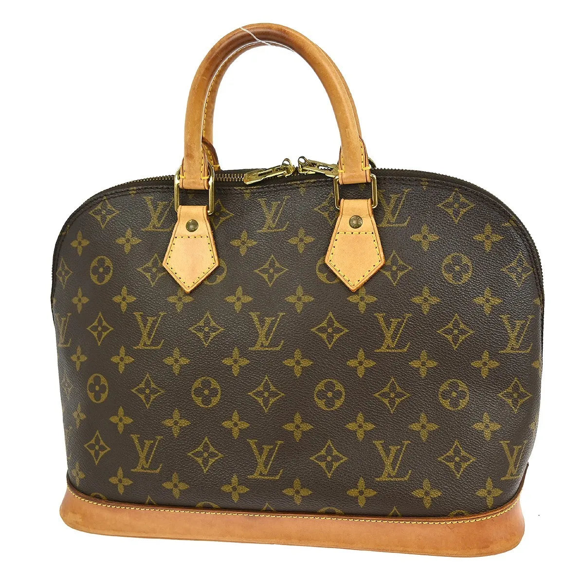 Louis Vuitton Alma Monogram Brown Canvas Handbag (Pre-Owned)