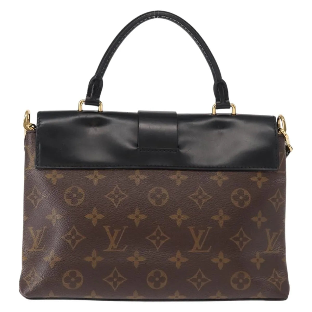 Louis Vuitton One Handle Flap Monogram Canvas And Leather Brown Canvas Handbag (Pre-Owned)