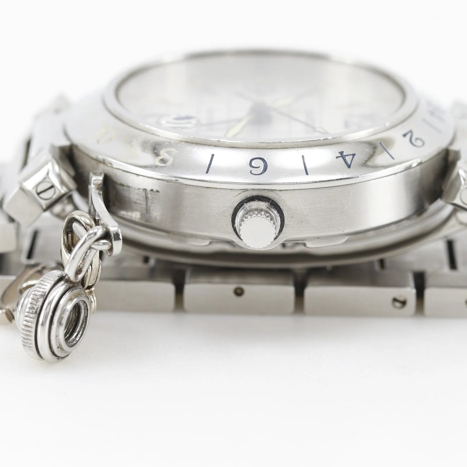 Cartier Pasha C Gmt Automatic Stainless Steel Watch (Pre-Owned)