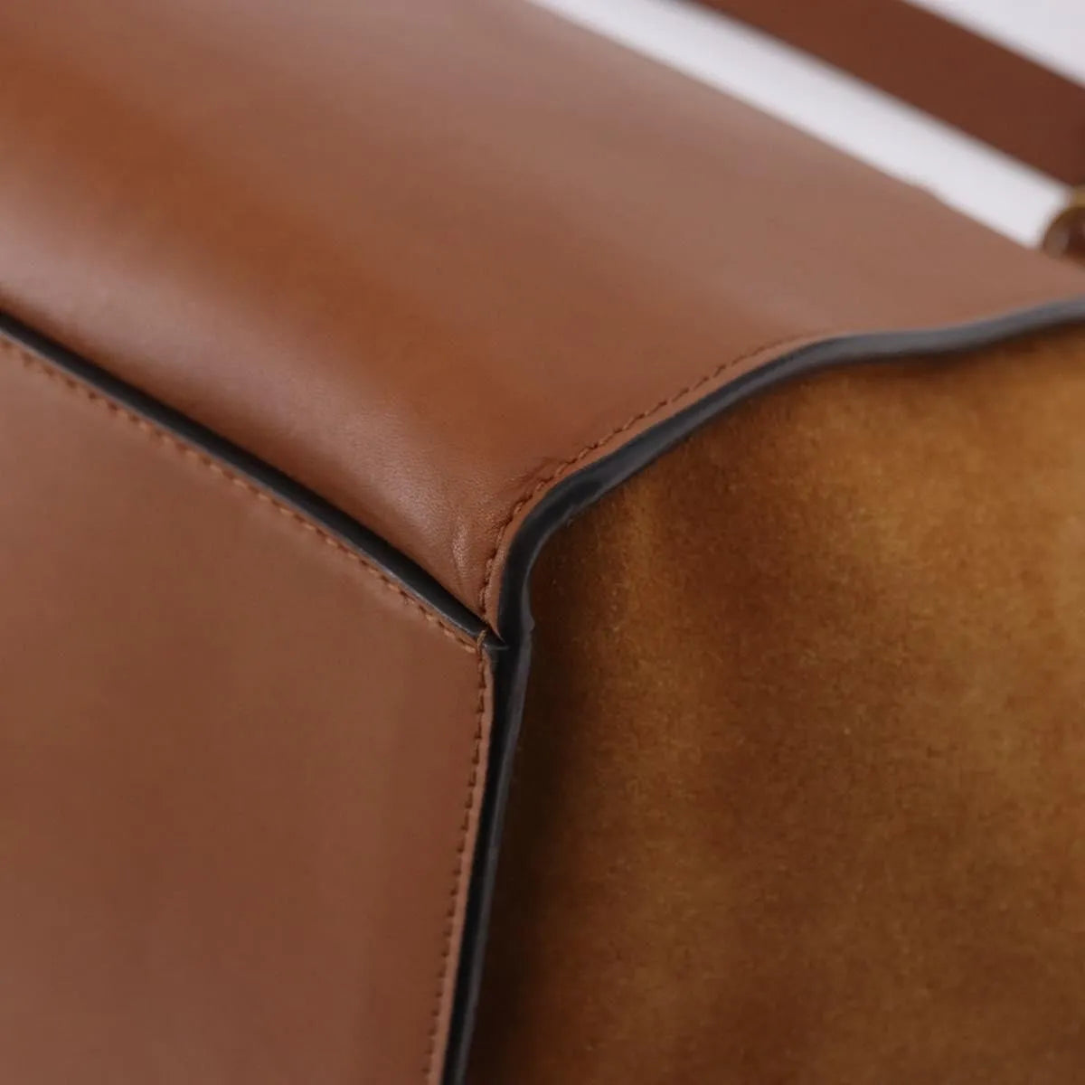 Celine Trapeze Leather Brown Leather Handbag (Pre-Owned)
