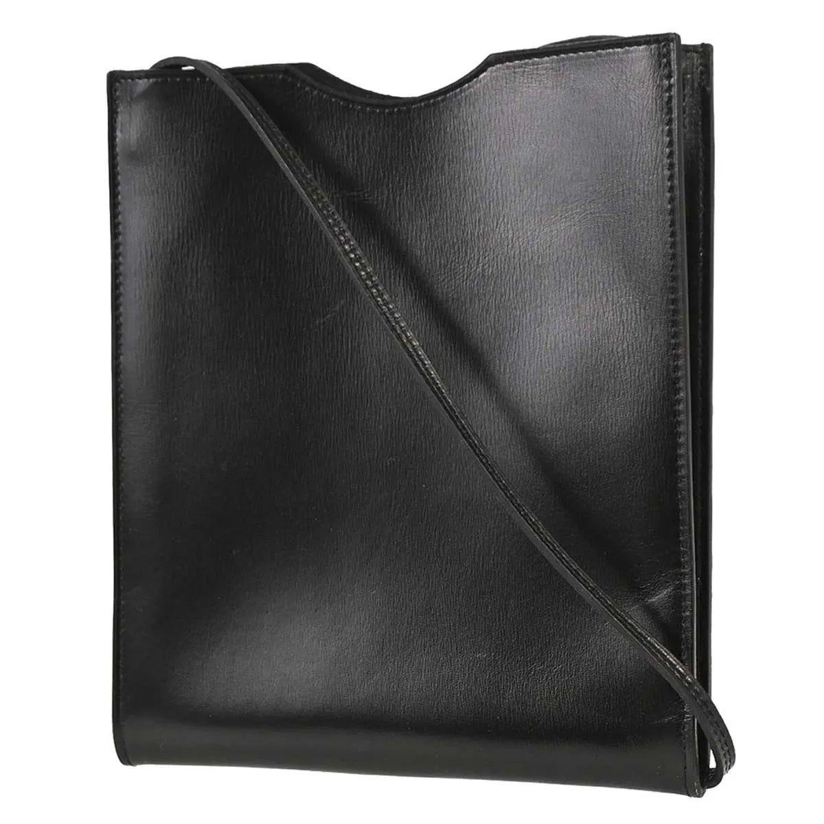 Hermes Onimaitou Pochette Box Calf Black Leather Clutche & Pouche Bag (Pre-Owned)
