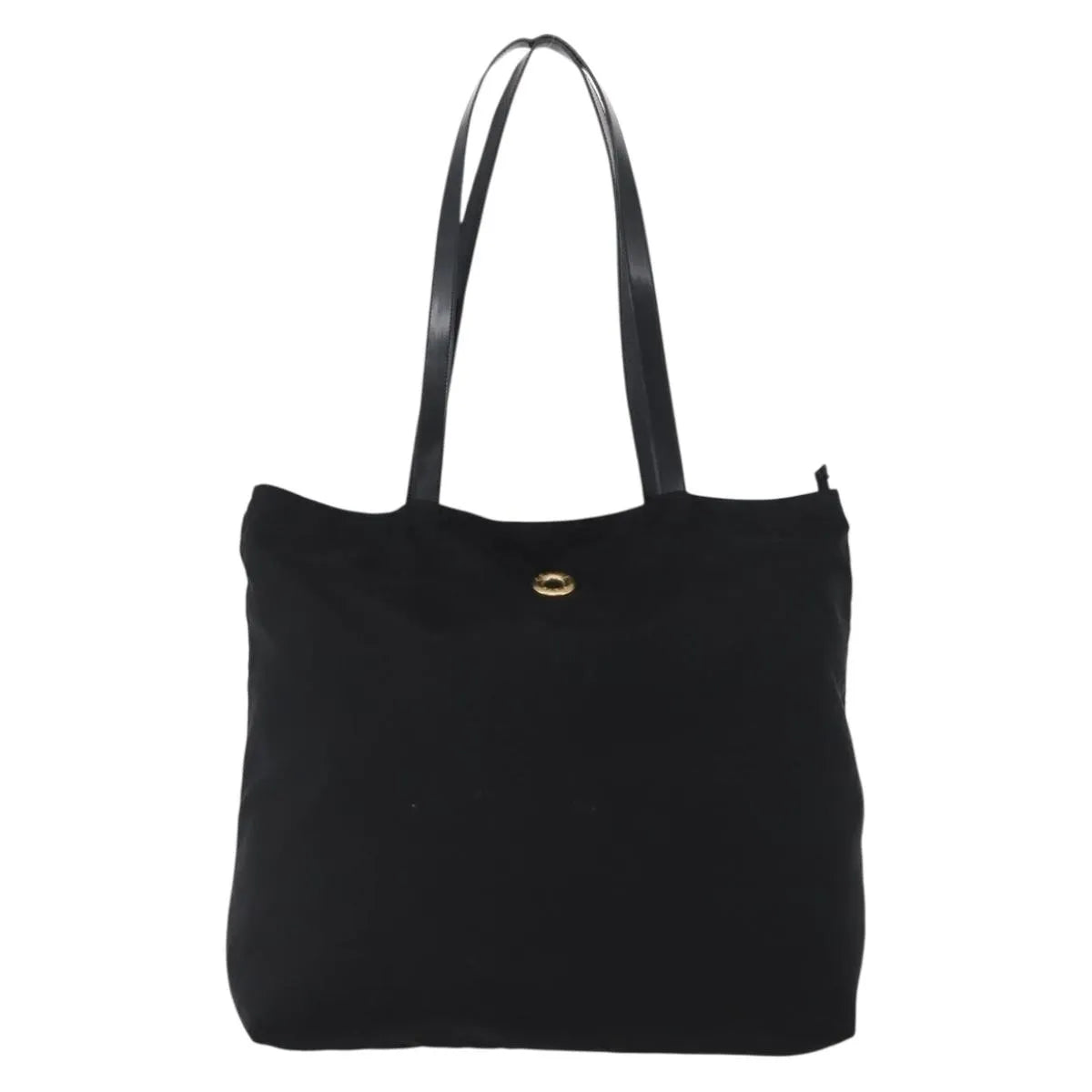 Celine Circle Logo Nylon Black Nylon Tote Bag Bag (Pre-Owned)