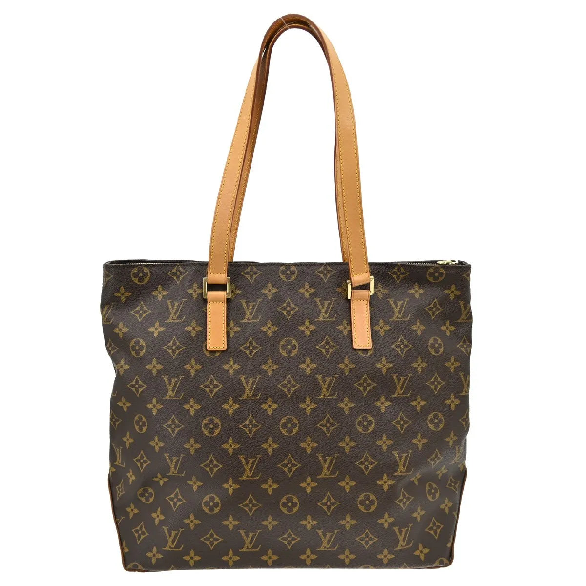 Louis Vuitton Cabas Mezzo Monogram Canvas Brown Canvas Tote Bag Bag (Pre-Owned)