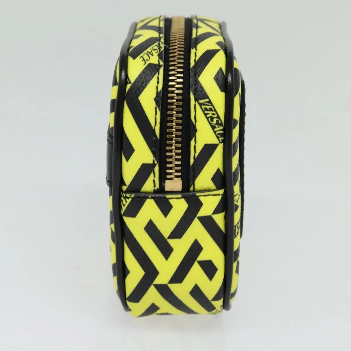 Versace Vintage Clutch Leather Yellow Pvc Clutche & Pouche Bag (Pre-Owned)