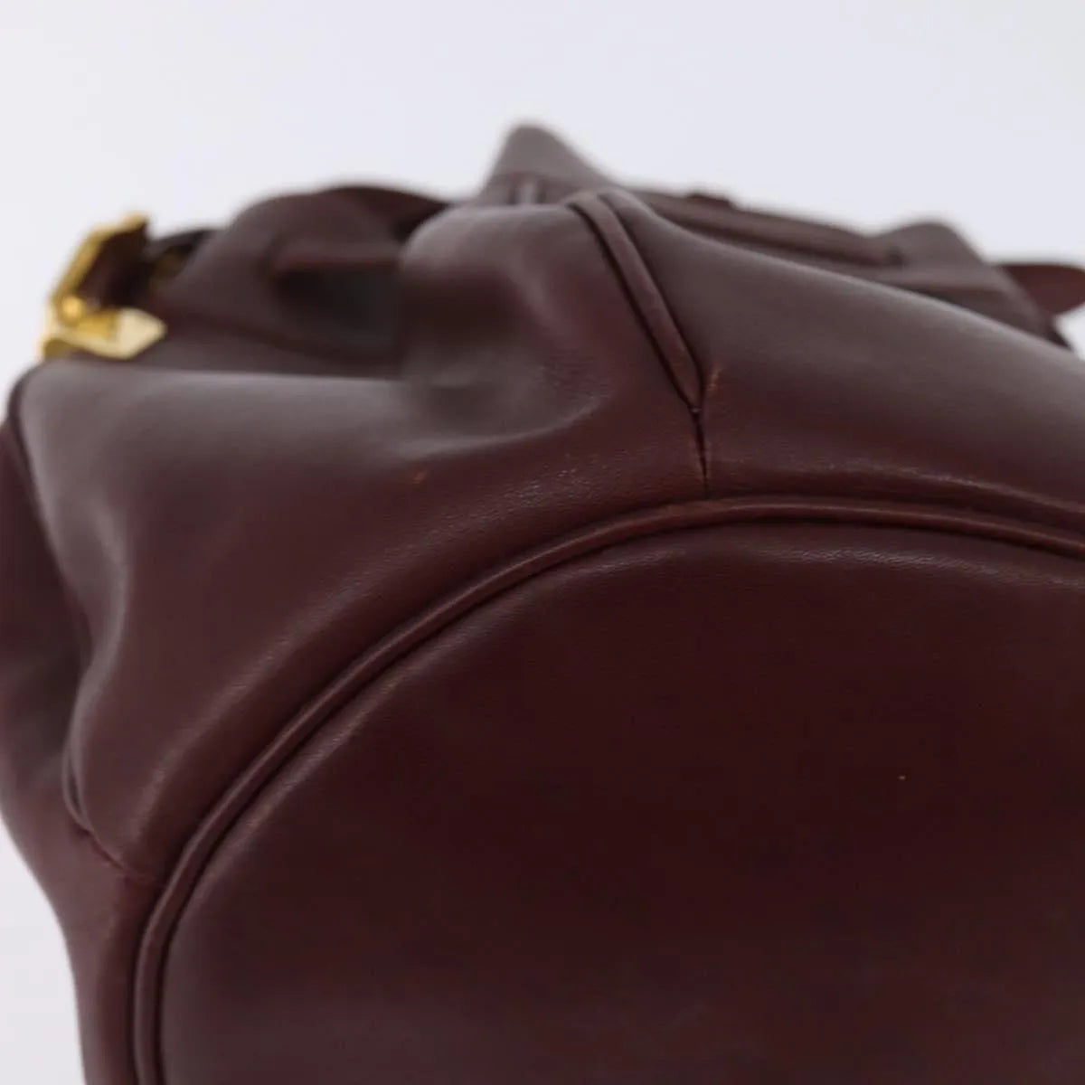 Cartier Must De Cartier Leather Burgundy Leather Shoulder Bag Bag (Pre-Owned)