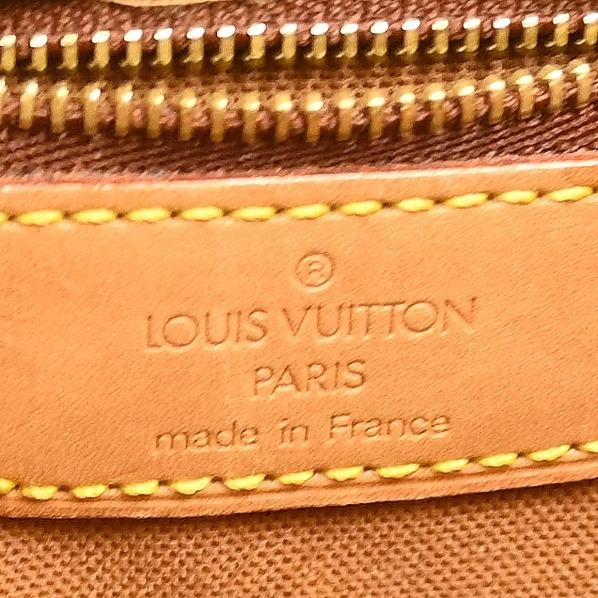 Louis Vuitton Cabas Mezzo Monogram Canvas Brown Canvas Tote Bag Bag (Pre-Owned)