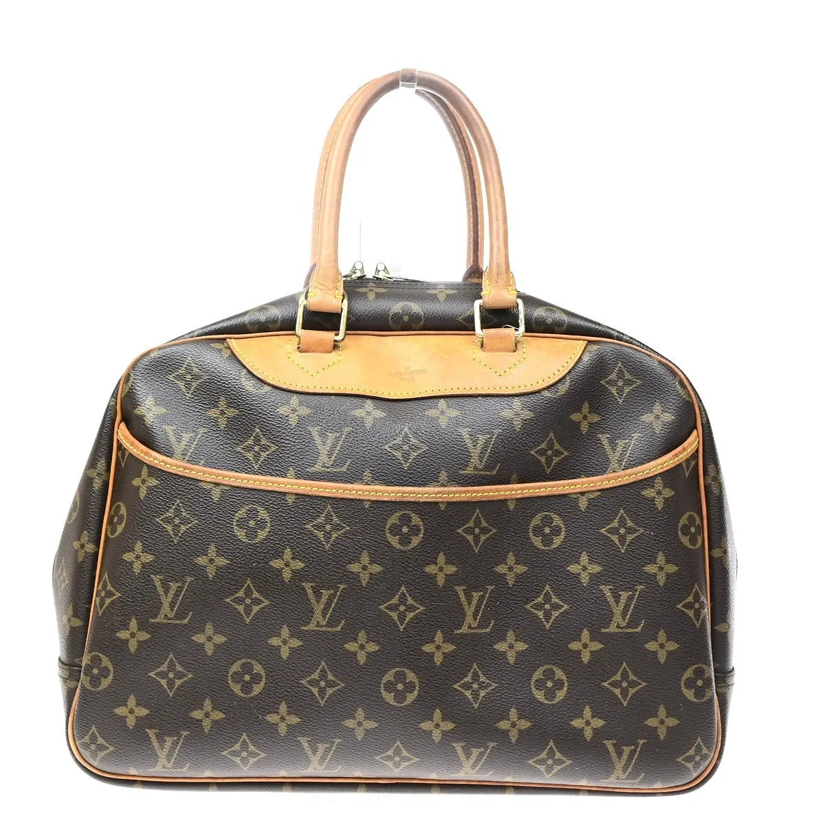 Louis Vuitton Deauville Monogram Brown Canvas Handbag (Pre-Owned)