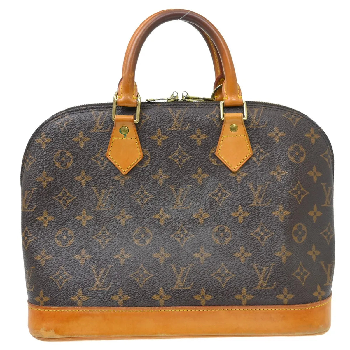 Louis Vuitton Alma Handbag Monogram Canvas Brown Canvas Handbag (Pre-Owned)