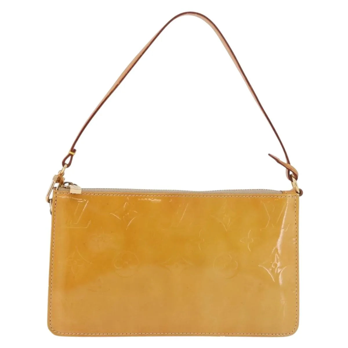 Louis Vuitton Lexington Pochette Monogram Vernis Beige Patent_Leather Clutche & Pouche Bag (Pre-Owned)