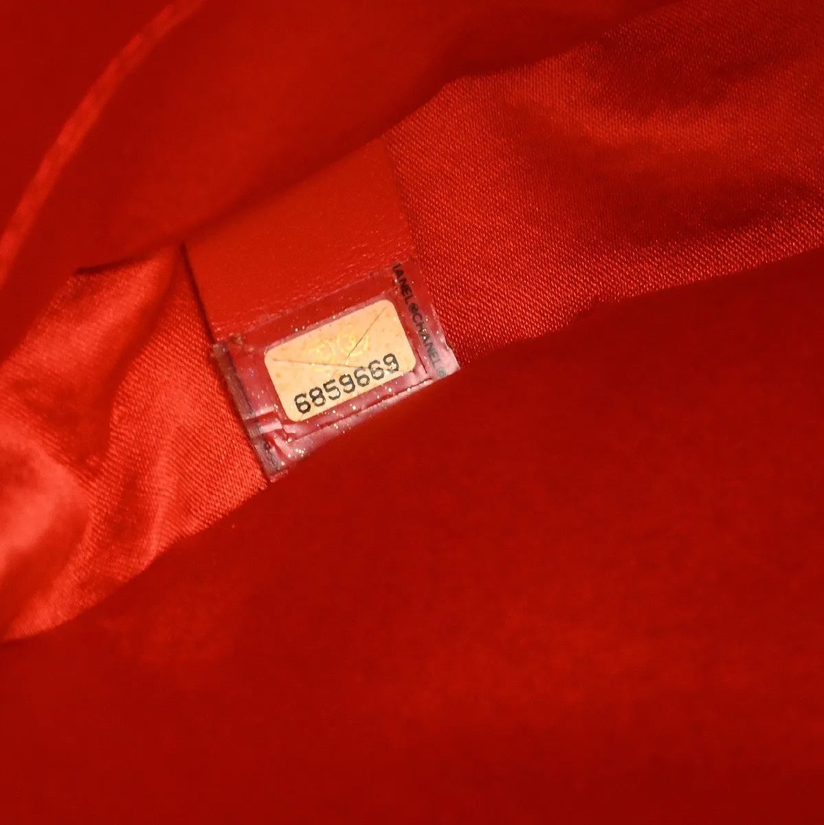 Chanel Travel Line Round Wristlet Nylon Orange Nylon Clutche & Pouche Bag (Pre-Owned)