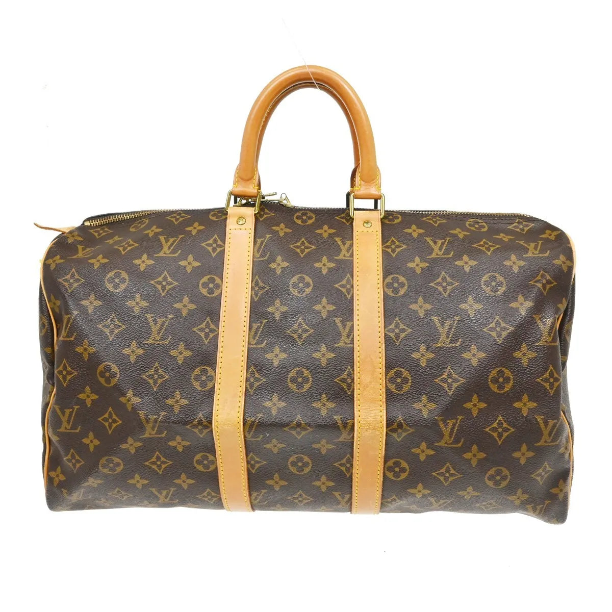 Louis Vuitton Keepall Bag Monogram Canvas Brown Canvas Travel Bag Bag (Pre-Owned)