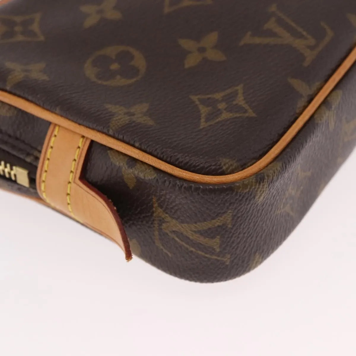 Louis Vuitton Pochette Marly Bandouliere Bag Monogram Canvas Brown Canvas Clutche & Pouche Bag (Pre-Owned)