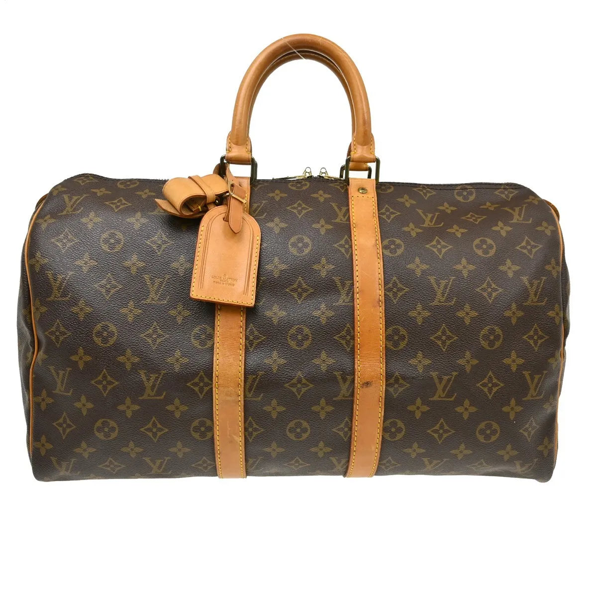 Louis Vuitton Keepall Monogram Canvas Brown Canvas Travel Bag Bag (Pre-Owned)