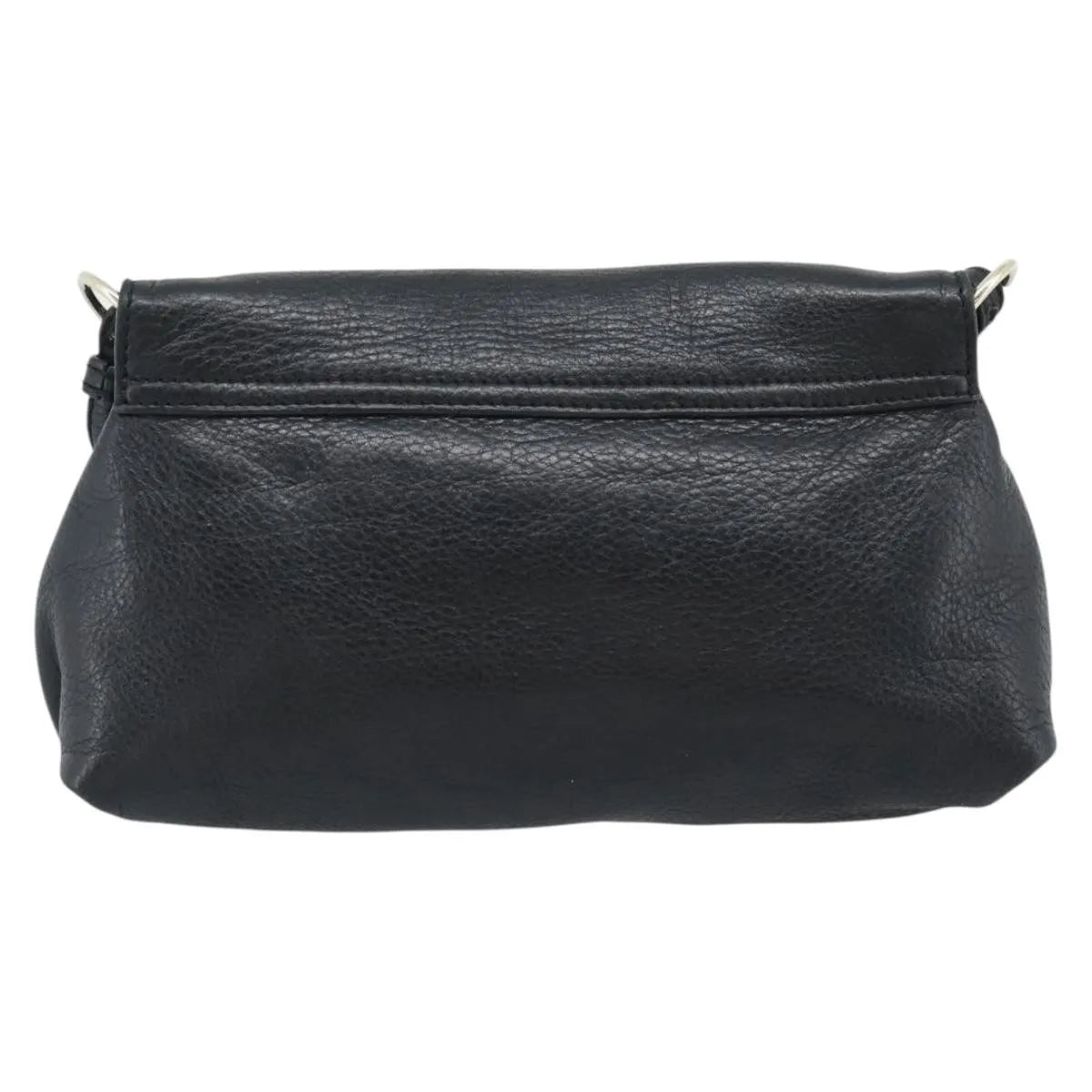 Chloe Lily Leather Black Leather Shoulder Bag Bag (Pre-Owned)