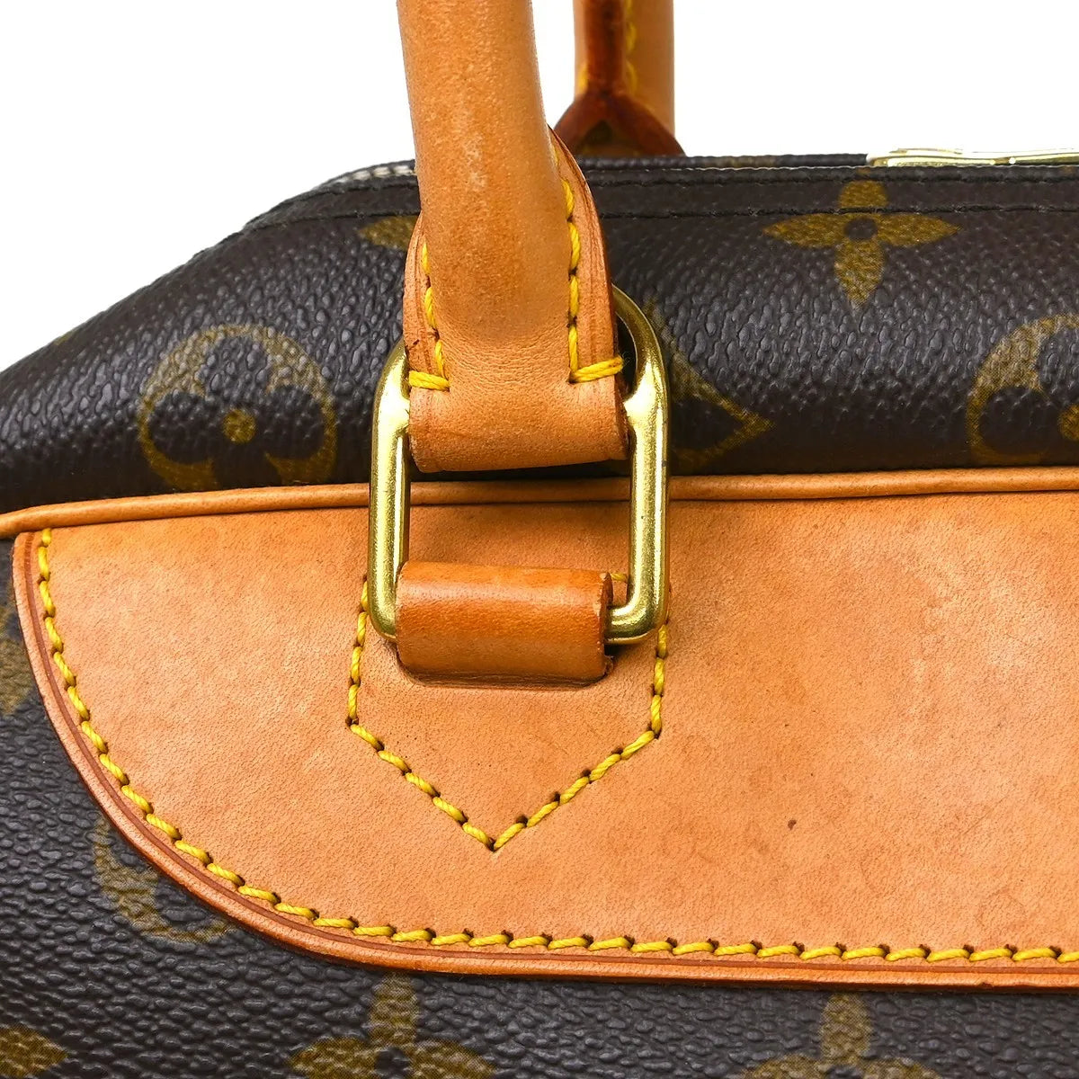 Louis Vuitton Deauville Monogram Canvas Brown Canvas Handbag (Pre-Owned)